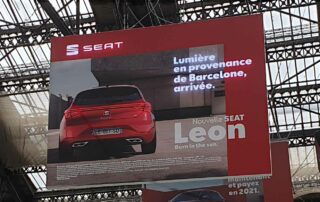 Dynamic LED Lightbox Signage for SEAT in Paris