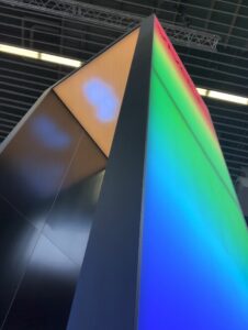 Interactive Lightbox tunnel on FESPA ESE 2021 by Vivalyte