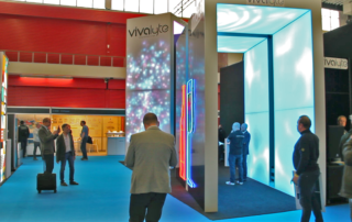 Vivalyte exhibition stand and lightbox expert team on FESPA ESE 2021