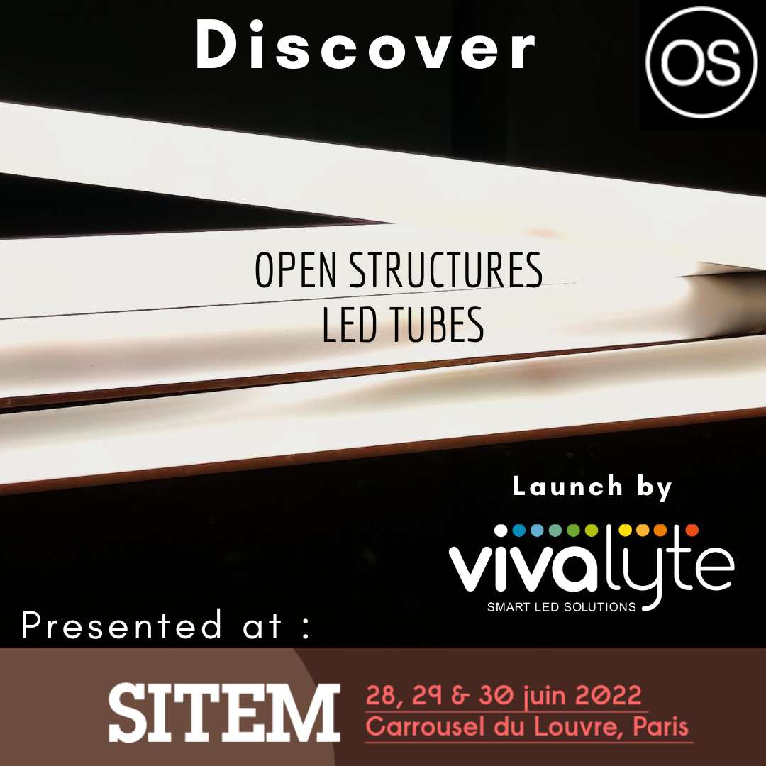 Open Structure and Vivlayte Open LED Tube Light